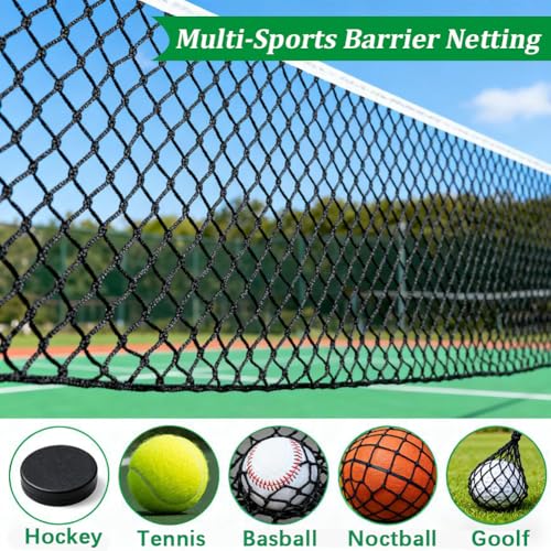 CREATCABIN Volleyball Replacement Net Heavy Duty Portable Polyester Volleyball Nets Reinforced Side Tapes for Backyard Sports Golf Tennis Baseball Noctball Court Beach Pool Park Black 39.37 Inch