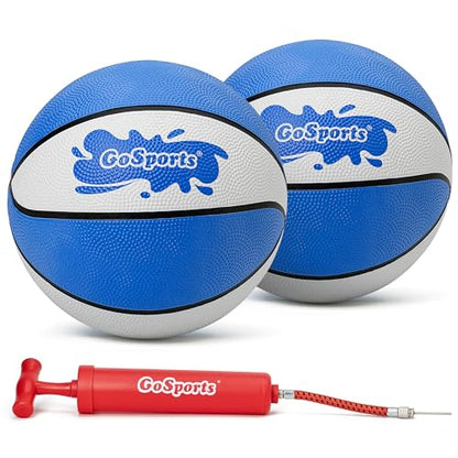 GoSports Water Basketballs 2 Pack - Choose Between Size 3 and Size 6, Great for Swimming Pool Basketball Hoops - style: Royal Blue Size 6 (9" D)