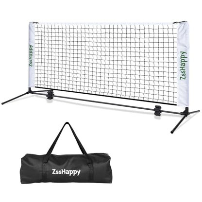 6FT White Mini Pickleball Net, Portable Quick Setup Practice Net for Indoor Outdoor Driveway Dink Shots