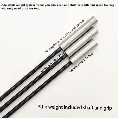 Golf Swing Speed Trainer Golf Training Aid and Correction for Strength Golf Warm-up Stick Tempo Flexibility Training Club, with 3 Different Weights