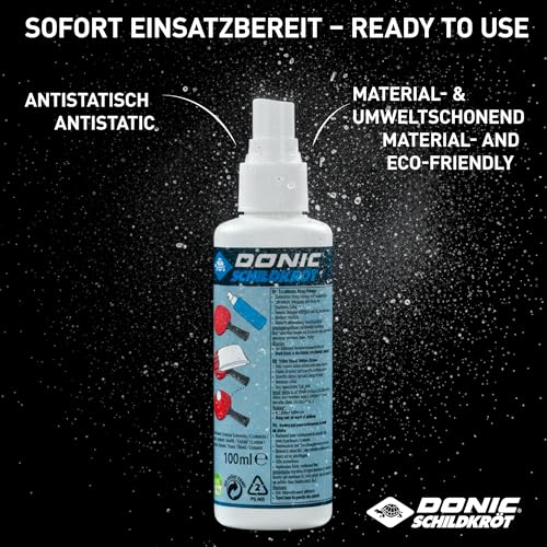 Donic-Schildkroet Donic-Schildkröt Kit for Table Tennis, 100 ml Foam in a Pump Sprayer Plus a Cleaning Sponge, for Refreshing Bat Coatings, 828529