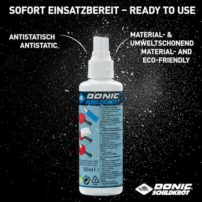 Donic-Schildkroet Donic-Schildkröt Kit for Table Tennis, 100 ml Foam in a Pump Sprayer Plus a Cleaning Sponge, for Refreshing Bat Coatings, 828529