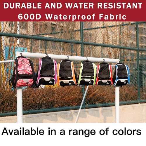 Hsmihair Baseball Bag-Baseball Backpack Holder for Baseball, Large Main Compartment,Softball Tball& Gear for Youth and Adults