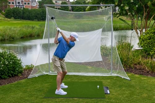 Dura-Pro Premium Turf Indoor/Outdoor Golf Mat. Bonus Tray + 3 Tees - style: Residential 5'x 5'-19MM Thickness
