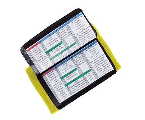 WristCoaches Football Play Wristbands - Youth Quarterback Gear - Wristband Playbook - Softball Wristbands for Signs - color: Yellow