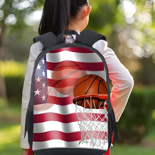 CAIWEI American Football Backpack School Bag (basketball 4) - color: Basketball 4, size: 17.2*11.7*5.5 Inch