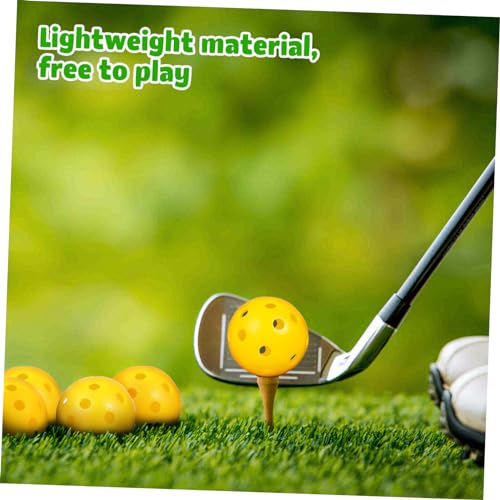 Totority 24pcs Indoor Golf Training Balls Durable Airflow Practice Balls for Skill Improvement Lightweight Plastic Design for Targeted Indoor Practice Golfing Accessories