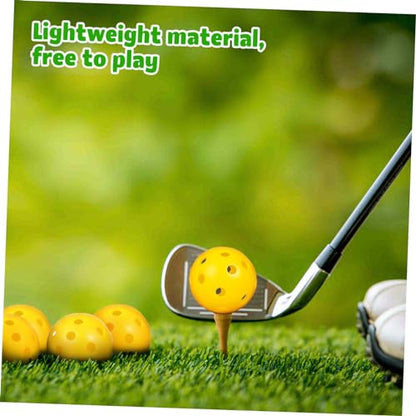 Totority 24pcs Indoor Golf Training Balls Durable Airflow Practice Balls for Skill Improvement Lightweight Plastic Design for Targeted Indoor Practice Golfing Accessories