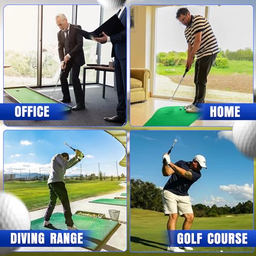 Mikani Retractable Golf Swing Training Aid - Click Stick Swing Training with Golf Grip Trainer | Golf Swing Trainer |Golf Alignment Sticks | Click Sound Tempo Training, Golf Accessories for Golfers