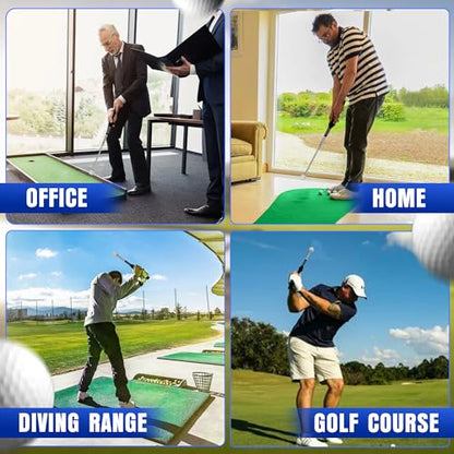 Mikani Retractable Golf Swing Training Aid - Click Stick Swing Training with Golf Grip Trainer | Golf Swing Trainer |Golf Alignment Sticks | Click Sound Tempo Training, Golf Accessories for Golfers