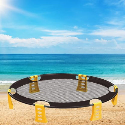 Game Set Outdoor Pump Carry Bag Portable Volleyball Tailgating Toys Suitable for Beginners Adults Kids Lawn Backyard