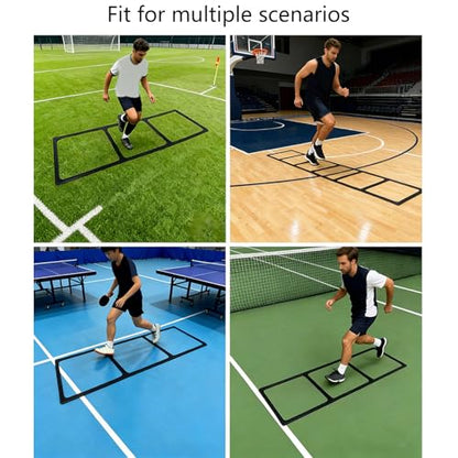 Rulbelok Compact Portable Speed Ladder for Balance Drills Suitable All Ages Easy Carry Thin Sports Ladder
