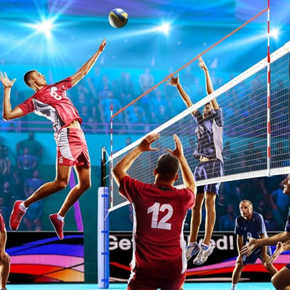 Volleyball Training Aids Elastic Volleyball Net Extender Hitting Trainer Accessory with Storage Bag Training Tool Raises Net Height for Serving, Blocking, Hitting Drills