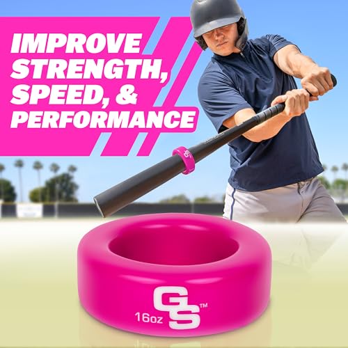 GoSports Baseball and Softball Bat Weight – 16 oz Bat Donut for Youth and Adult, Baseball & Softball Bat Accessories