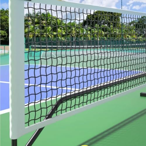 CREATCABIN Volleyball Replacement Net Heavy Duty Portable Polyester Volleyball Nets Reinforced Side Tapes for Backyard Sports Golf Tennis Baseball Noctball Court Beach Pool Park Black 39.37 Inch