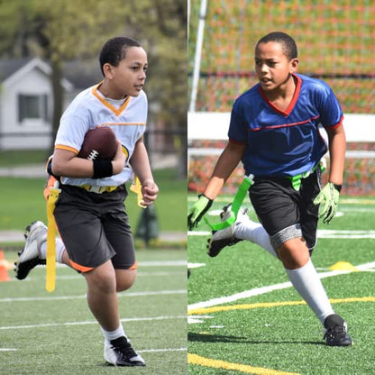 Trained Man Flag Football Belts, Adjustable Flag Football Set for Sports Teams, Training & Competition - color: Blue 2 Man Flag Football Set, style: 2 Man Flag Football Sets