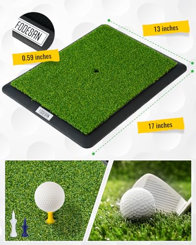 High-Precision Golf Hitting Mat – Practice Mat with Swing Path Feedback & Impact Detection – Indoor/Outdoor Use – Golf Swing Trainer for Home Training – Gift for Golfers, Beginners & Pros - style: Golf Turf Mat