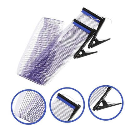 Table Tennis Net with Rack Portable Easy-Setup Replacement Net for for Family Fun and Practice Includes Durable Design for Enhanced Visibility