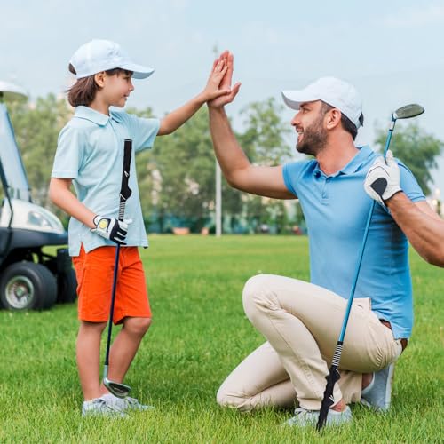 2 Pack Golf Grip Trainer Right Hand, Black Rubber Golf Training Grip Corrector, Standard Golf Grip Aid for Swing Practice Men Women Beginner Correct Posture (2)