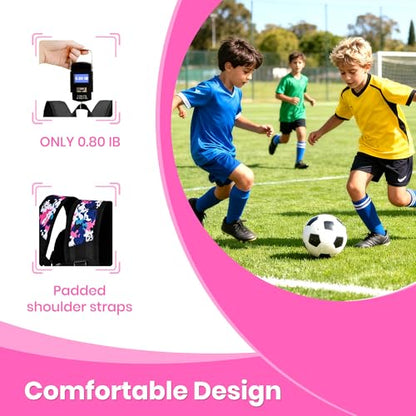Hsmihair Youth Soccer Bag-Soccer Backpack&Backpack for Football Basketball,with Ball Compartment Separate Cleat Package - color: PinkCamo