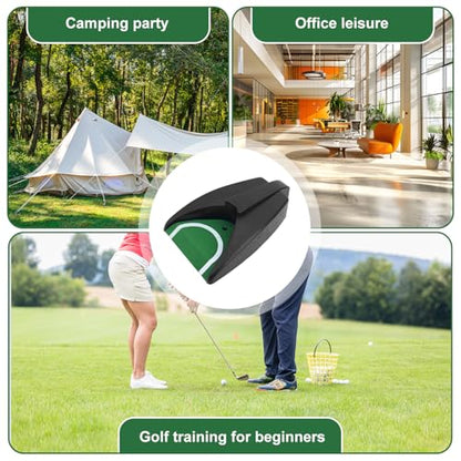 Golf Ball Return Putting Unit, Automatic Golf Ball Returner Putting Return Machine Battery-Powered (Not Included) for Indoor Outdoor Home Office Yard Practice