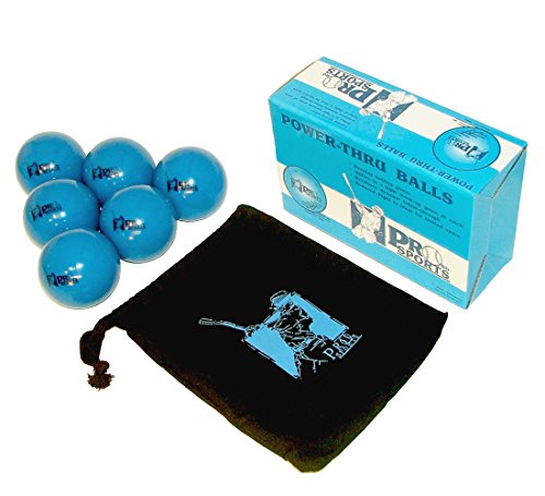 Probo Sports 6pk Weighted Baseballs / Weighted Softballs for Hitting | Heavy Balls for Batting Practice 15 Ounce x 3.5 Inch