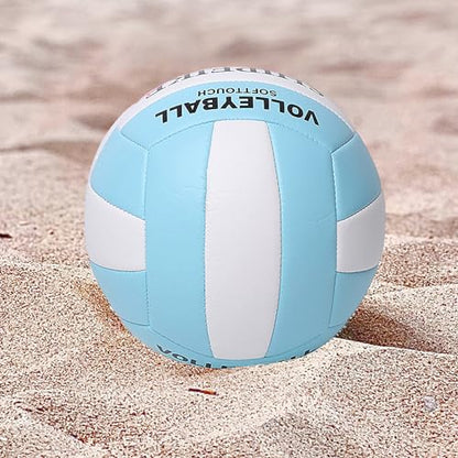 ABAJI Volleyball Official Ball Thicker PU Waterproof Anti-Explosion 15+ Years Kids Girls Boys Indoor Training Game Outdoor Sand Beach Pool Play Pump Needle