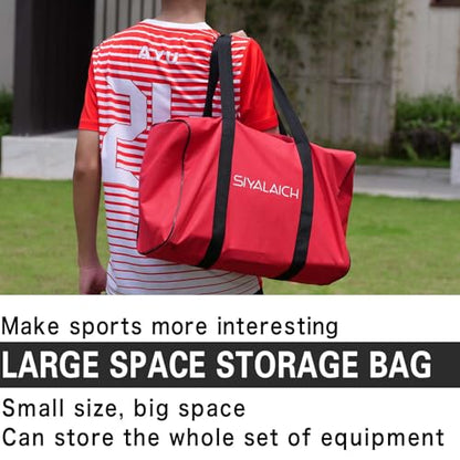 Portable Baseball and Softball Net, 7x7ft Hitting and Pitching Practice Net with Strike Zone, Includes Batting Tee, for Kids and Adults of All Skill Levels