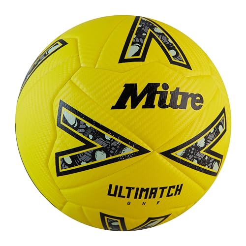 Mitre Soccer Ball League Ultimatch - color: Ultimatch One - Yellow/Black/Gray, size: 3