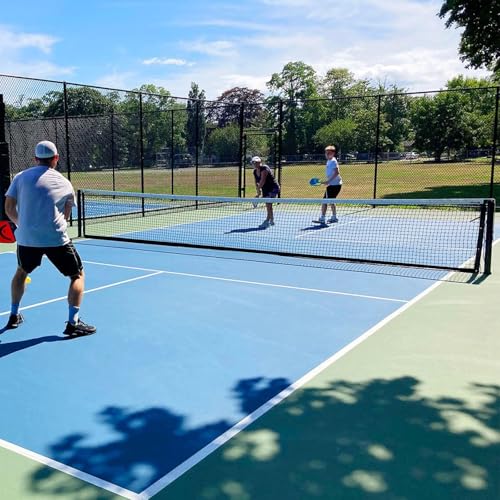 Pickleball Net Replacement 22ft X 3ft - Heavy Duty Professional Pickleball Net Official Tournament Size Weatherproof Portable with Steel Wire Reinforcement Fits Most Standard Posts (Net Only)