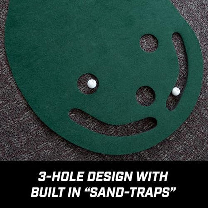 Izzo Golf 3' x 9' Three-Hole Putting Mat - Indoor Putting Training Aid