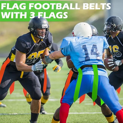 Flag Football Belts for Youth, Kids and Adults Sport Team Building and Competition Training