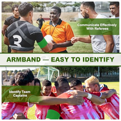 PATIKIL Soccer Captain Armband, Captain Arm Bands for Soccer Elastic Captain Arm Band Sports Captain Armbands - color: Grass Green