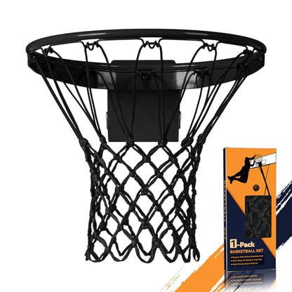 Professional Basketball Net Replacement, Heavy Duty Nylon 12 Loops, All Weather Anti-Whip Basketball Hoop Net Fits Standard Indoor Outdoor Rims, Gift Box Packaging (Net Only)