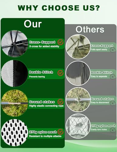 Golf Practice Net and Mat, 10x7FT Golf Net with Tri-Turf Mat & 10 Balls, Hitting Aid Nets for Backyard Driving Chipping Training Swing with Target Mat Balls for Outdoor Indoor, Gifts for Men/Dad/Him