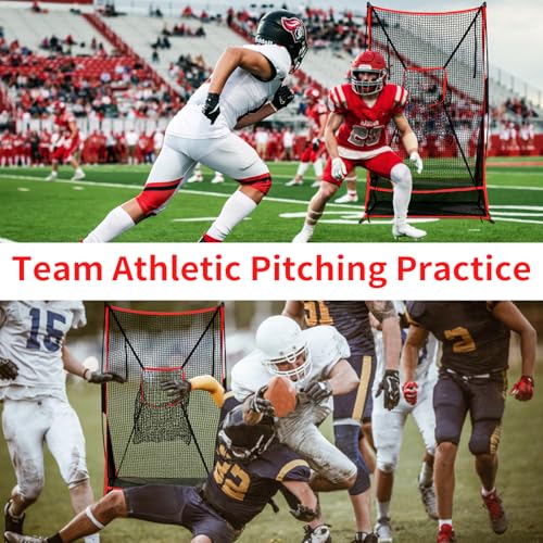 Football Kicking Net - Portable Practice Net with Target Zone for Backyard Punting Passing Snapping Accuracy - Sideline Training Tool for Improving Skills & Confidence for Adults Kids - style: 6×3