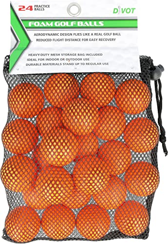 Divot 24 Dimple Foam Balls in Bag Golf Balls