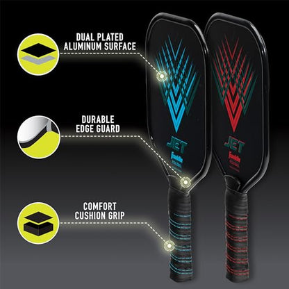 Franklin Sports Beginner Pickleball Sets - 2 + 4 Player Sets - Aluminum Paddles + X-40 Pickleballs - USA Pickleball (USAPA) Approved - style: 4 Player Set