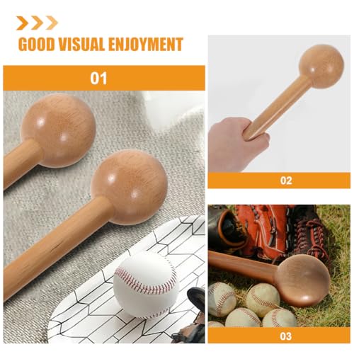 KESYOO 2pcs Portable Wooden Baseball Glove Mallet Hammer for Softball Baseball Handle Design for Easy Shaping and Softening of Mitts for Breaking Gloves