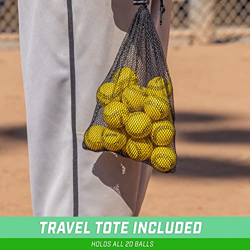 GoSports Mini Foam Baseballs - 20 or 50 Pack for Pitching Machines and Batting Accuracy Training