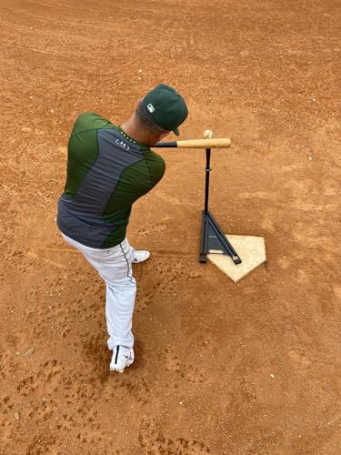 TBT Batting Tee | Adjustable Height Training Tee for Kids & Adults | Patent Approved Slider Base for Multiple Angles | Industrial Steel Stem & Weighted Base | Hand Rolled Flextop - size: Kids