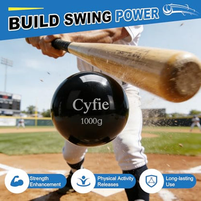 Cyfie Weighted Baseballs for Hitting Training, Heavy Balls for Batting Practice, Weighted Softballs for Strength & Swing Speed Training, Baseball Training Equipment for Players & Coaches
