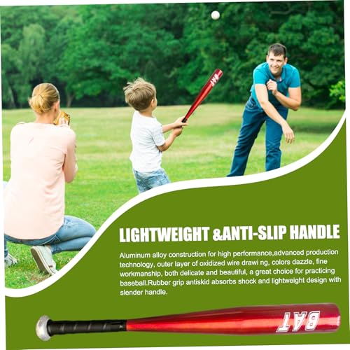 Baseball Bat 20 Inch Portable Sturdy Aluminum Alloy Metal Baseball Bat Stick Lightweight for Outdoor Practice Training