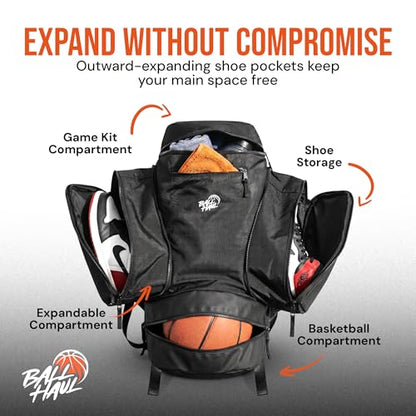 Basketball Bag Backpack with Shoe Compartment | Basketball Backpack Sports Bag | Large Basketball Accessories Backpack
