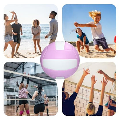 Soft Volleyball,Soft Elastic Thick Quiet Universal,Outdoor Play Training Volleyball - for Professionals Enthusiasts Beginners Kids Adults Teen Family Friends