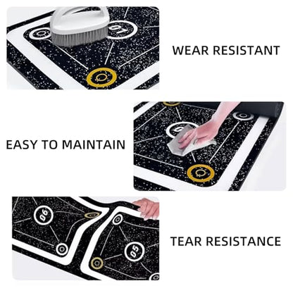 Rubber Agility Ladder Non-Slip Speed Agility Training Ladder Pad for Soccer Football Footwork, Workout Ladder for Soccer Football Tennis Boxing Training, Agility Training Equipment - size: 15 ft
