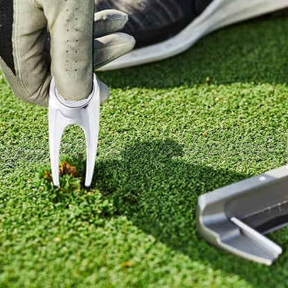 Golf Divot Repair Tool with Magnetic Golf Ball Marker (2 Pack) - Sleek Ergonomic Design, Durable and Long Lasting, Golf Accesories for Men and Women