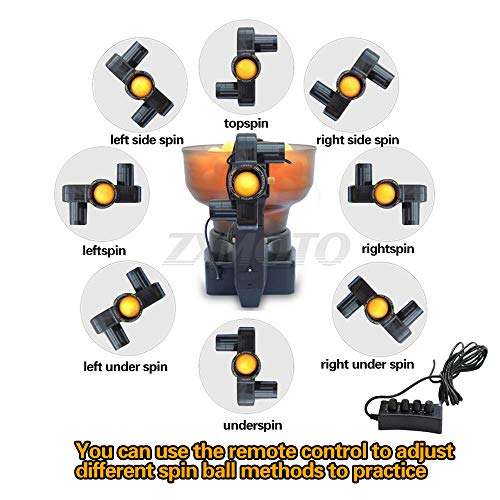 Table Tennis Robot/Ping Pong Ball Machine,Automatic Table Tennis Machine for Training/Tabletop Table Tennis Games with Customize Spin, Frequency, Ball Speed,Landing, Height - color: HP-07