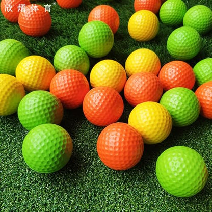Shinsto 20 Ultra-Soft Sponge Foam Golf Balls with PU, Great for Indoor Beginner Practice