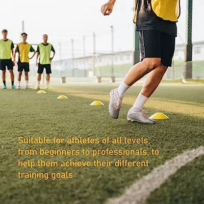 Tissting Speed Agility Training Kit with 10 Cones & Bag, Football Soccer Training Equipment for All Athletes - Portable Footwork Ladder Set for Indoor Outdoor Sports Drills
